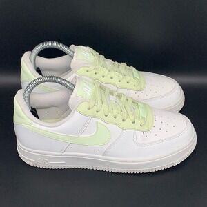 Nike Air Force 1 '07 Low White Barely Volt Shoes 315115-166 Women's Sz 7